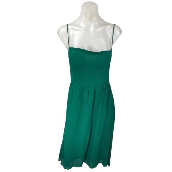 Reformation Rosehip Green Sleeveless Cami Camisole Fit & Flare Tank Dress Size S - Picture 1 of 4